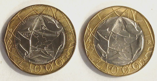 Lotto monete 1000 - lotto, 1997