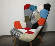 POLTRONA SEDIA TESSUTO