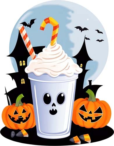 Adesivo colorato halloween - adesivo,