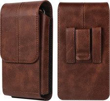 Piccolo Custodia Cintura Pelle per Cellulari, Fondina Porta Cellulare Da Cintura