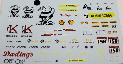 Decals ferrari 488 challenge - decals,