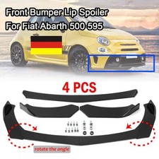 Per Fiat Abarth 500 595 Spoiler Anteriore Labbro Paraurti Nero Lucido ABS