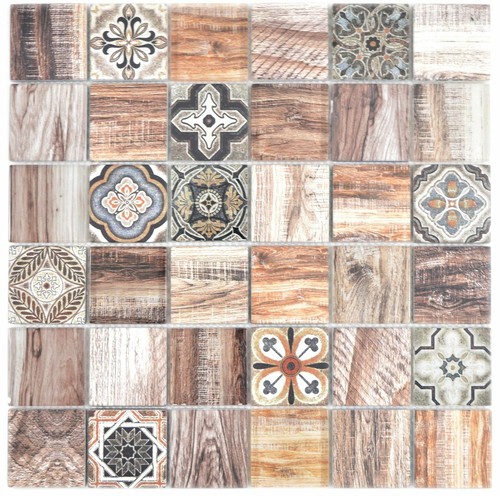 Mosaico vetro braun - in, beige