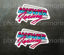 2pc Answer Racing sticker