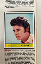FIGURINA N.136 LITTLE TONY CANTANTI 69 1969 PANINI OTTIMA DA RECUPERO