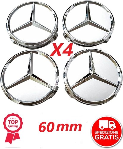 Coprimozzo mercedes 60mm - coprimozzo,