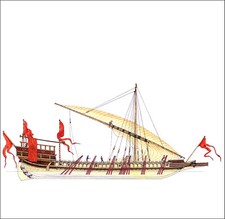 2000 Vintage Ship Print