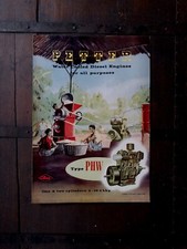 PETTER TYPE PHW ENGINE brochure originale in inglese motori agricoltura 