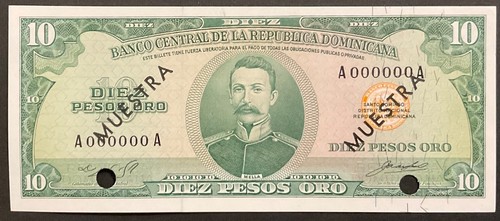 Pesos oro especimen muestra - 10,