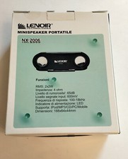 CASSE MINISPEAKER PORTATILE AUX LENOIR NX2006 PER IPOD MP3 ECC. LEGGI BENE TUTTO