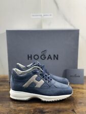 Hogan Interactive Donna Sneaker  H Spezzata Suede Blu Luxury Hogan 38