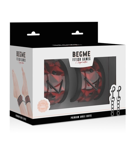Cavigliere piedi bondage rosso
