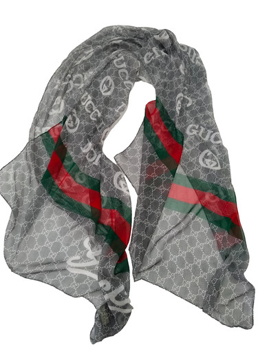 Gucci sciarpa donna grigio