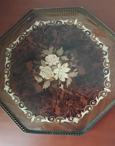 Vassoio vintage legno - vintage,