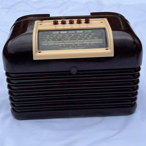 Bush radio receiver brown - radio,