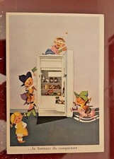 cartolina pubblicitaria rex frigoriferi formato grande anni '50
