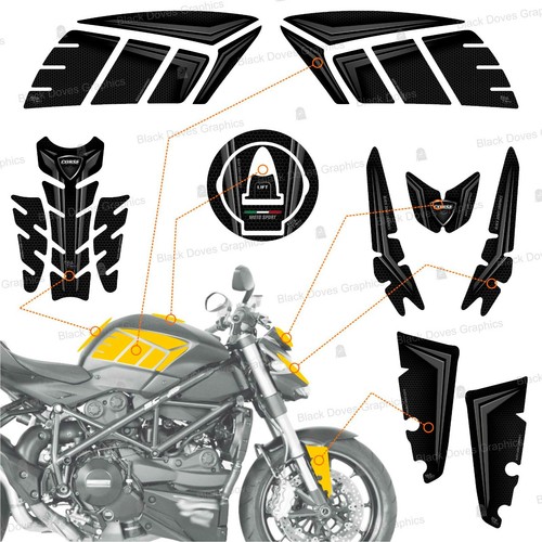 9pz kit adesivi protezioni - kit, 3d