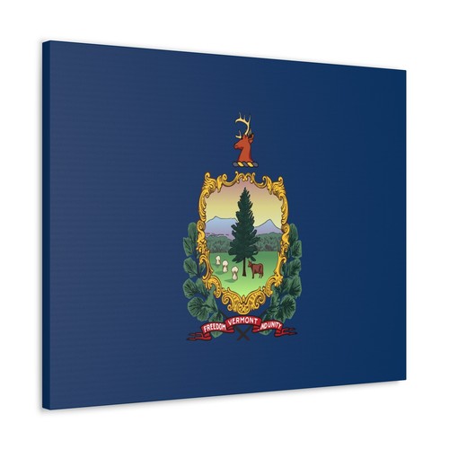 Bandiera stato vermont - stato, tela