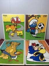 Lotto di 4 puzzle vintage