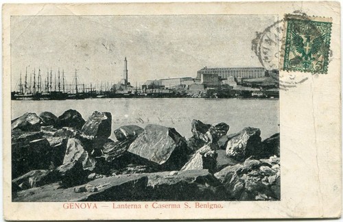 1908 genova lanterna caserma - genova,