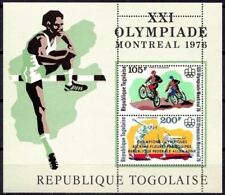 Togo 1976 Olimpiadi Montreal Atletica Salto in Alto Moto Corsa Scherma MNH