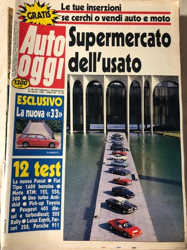 Rivista auto oggi 1988 - auto, nr.