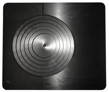 Piastra in ghisa levigata completa di cerchi Zoppas - 585 x 480 mm.