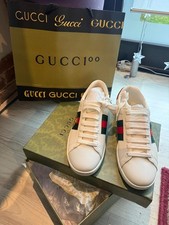 scarpe gucci donna  bianche  Ace  con Ape 