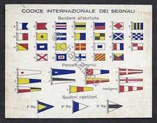 Marina - Codice Internazionale dei Segnali - Veleria San Giorgio Genova anni '30