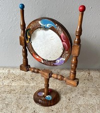 Comò vintage dipinto specchio