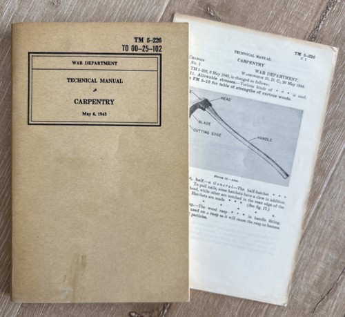 Carpentry technical manual - carpentry,