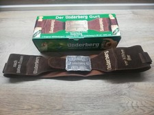 RARA FIBBIA CINTURA BANDOLIER PISTOLA PELLE SCAMOSCIATA UNDERBERG VINTAGE PORTA LIQUORI BIRRA