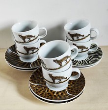 Servizio Da Caffè Casa Sicilia Ceramica Dipinta A Mano, Nuovo.