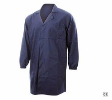 CAMICE DA LAVORO BLU COTONE 100% MASSAUA PROTEZIONE SPORCO OLIO GRASSO POLVERE