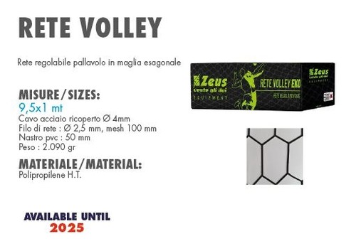 Rete volley eko zeus art - rete,