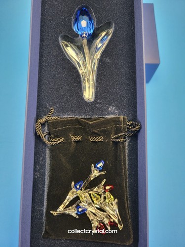 Swarovski crystal blue tulip - swarovski,