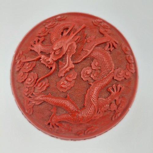 Portagioie drago laccato rosso