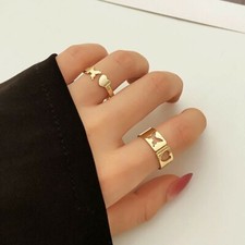 2 Anelli Farfalla Cuore Amore