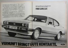 Ford Capri III 3.0 S - Pubblicità Pubblicità Pubblicità Originale 1980