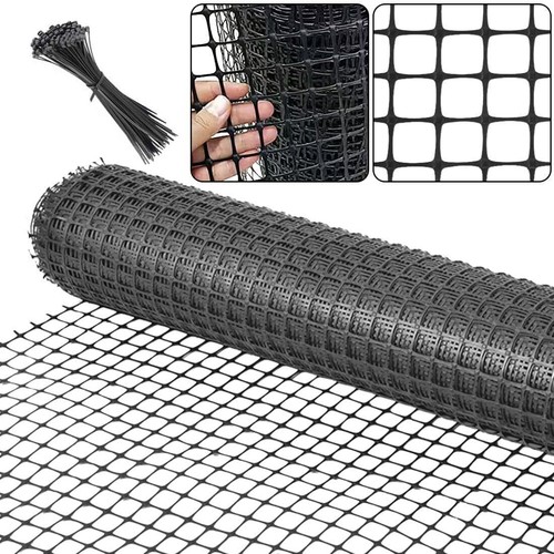 Rete plastica pvc nero - plastica,