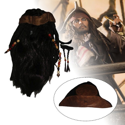 Parrucca marrone capanna barba - parrucca,
