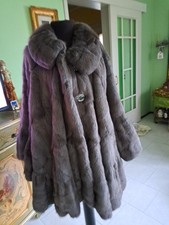 pelliccia visone grigio