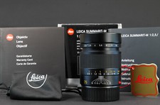 LEICA SUMMARIT-M obiettivo 75 mm F/2.5 (nero) 6 bit #11645. Confezione Originale - PUNTO ROSSO