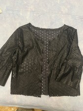 Giaccino Traforato Nuovo Nero Taglia M In Similpelle Carinissimo ?