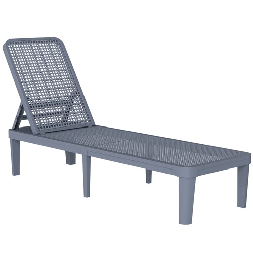 Outsunny lettino prendisole - lettino,