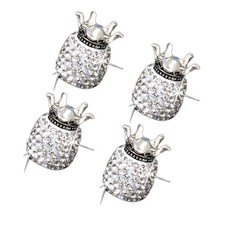  4 Pcs Tappi Ruote Auto Per Gomme Accessori Con Strass Aria Pneumatici