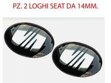 2 PZ. LOGO SEAT ADESIVO 14MM CHIAVE TELECOMANDO