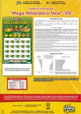 LOCANDINA GRATTA E VINCI MEGA MILIARDARIO NEW DA EURO 10,00 LOTTERIA (25)