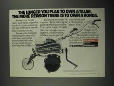 Pubblicità motozappa Honda F501 1987 - Più a lungo si prevede di possedere