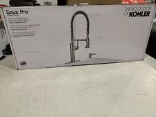 Rubinetto cucina a spruzzo estraibile Kohler Sous Pro-Style in acciaio inox *NUOVO*
